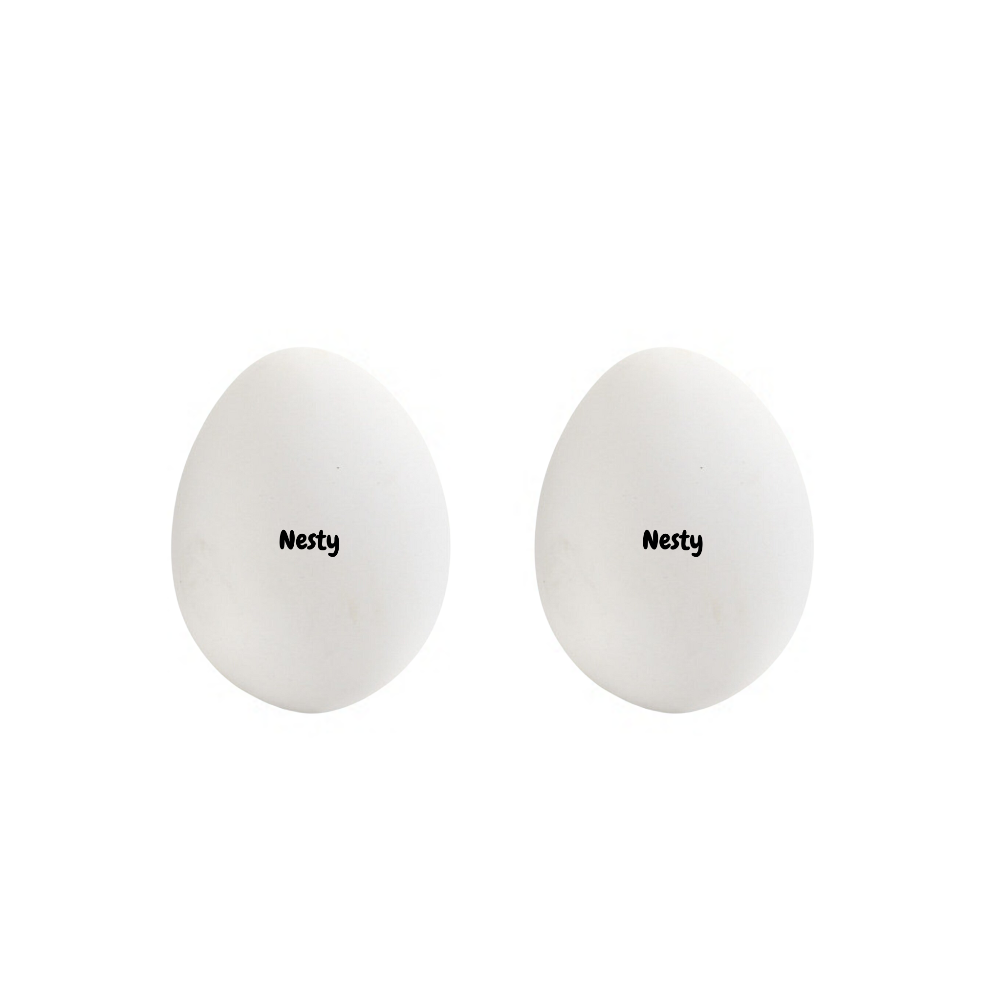 Nesty White Ceramic Eggs